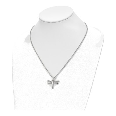 Stainless Steel Dragonfly Pendant Necklace – view 5