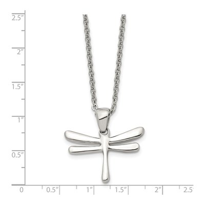 Stainless Steel Dragonfly Pendant Necklace – view 6