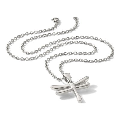 Stainless Steel Dragonfly Pendant Necklace – view 7