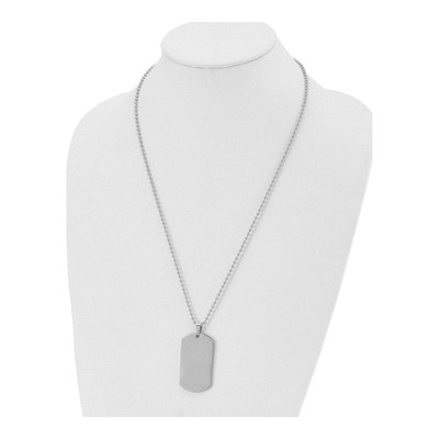 Stainless Steel Dog Tag Pendant Necklace – view 5