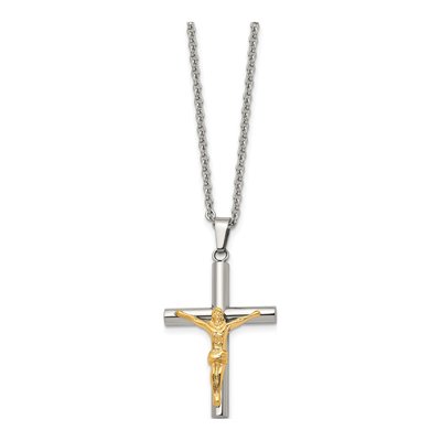 Stainless Steel Crucifix Pendant Necklace – view 4