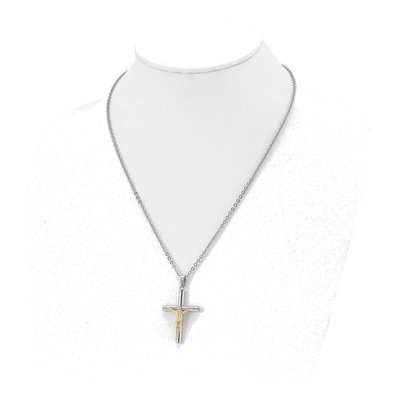 Stainless Steel Crucifix Pendant Necklace – view 5