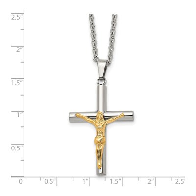 Stainless Steel Crucifix Pendant Necklace – view 6