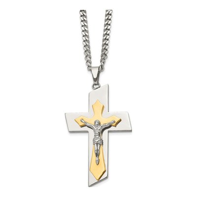 Stainless Steel Crucifix Pendant Necklace – view 4