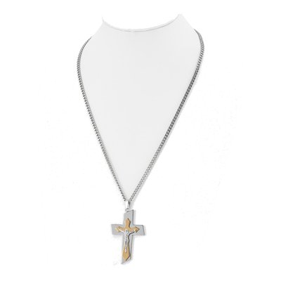 Stainless Steel Crucifix Pendant Necklace – view 5