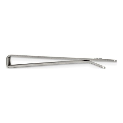 Stainless Steel Chisel Brushed And Polished 8.25 Inch Bracelet, Money Clip Key Ring Set – view 8