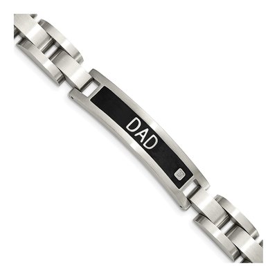 Men's Chisel Stainless Steel Black IP Dog Tag Set – view 4