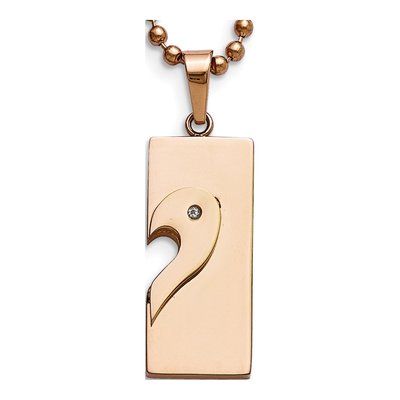 Stainless Steel Heart Pendant Necklace Set – view 5