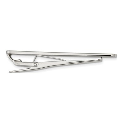 Men's Chisel Stainless Steel Diamond Tie Bar – view 5