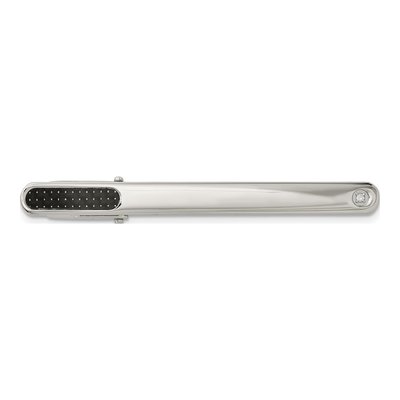 Men's Chisel Stainless Steel Diamond Tie Bar