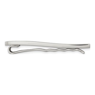Men's Chisel Stainless Steel Polished Tie Bar – view 5
