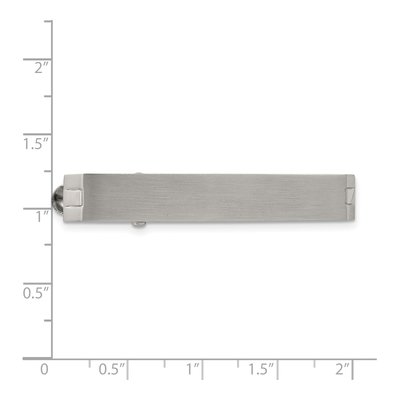 Men's Chisel Stainless Steel Brushed Tie Bar – view 6