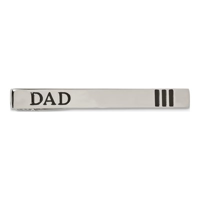 Stainless Steel Enameled Dad Tie Bar