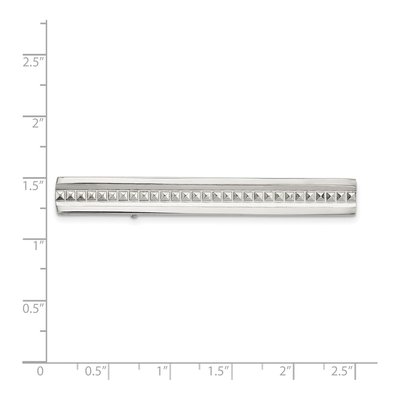 Chisel Stainless Steel Studded Tie Bar | Men's – view 4