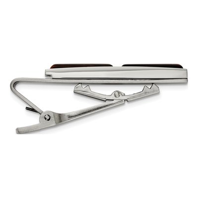 Stainless Steel Tiger's Eye Tie Bar – view 3