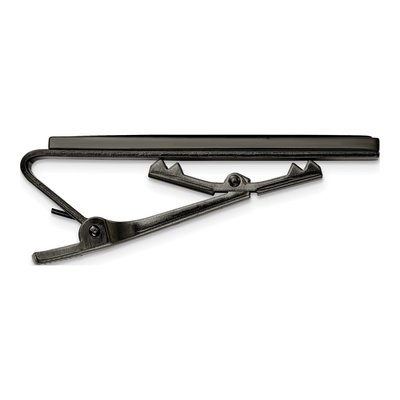 Men's Stainless Steel Gunmetal Tie Bar – view 3
