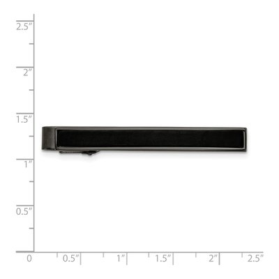 Men's Stainless Steel Gunmetal Tie Bar – view 4