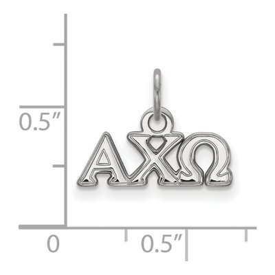 Alpha Chi Omega Sterling Silver Extra Small Pendant – view 2
