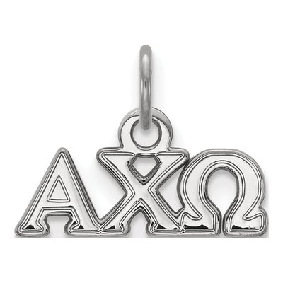 Alpha Chi Omega Sterling Silver Extra Small Pendant
