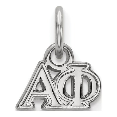 Alpha Phi Sterling Silver Extra Small Greek Letters Pendant