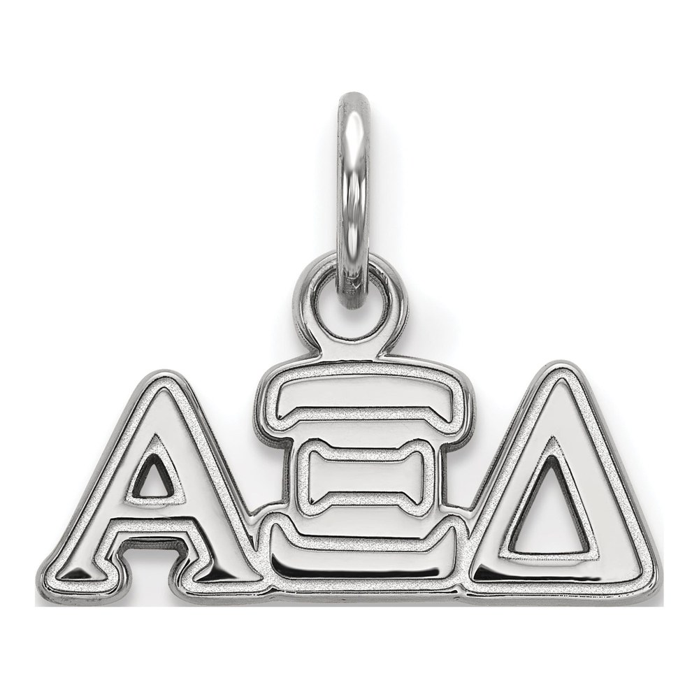Alpha Xi Delta Sterling Silver Greek Letters Pendant
