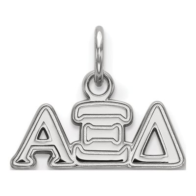 Alpha Xi Delta Sterling Silver Extra Small Greek Letters Pendant