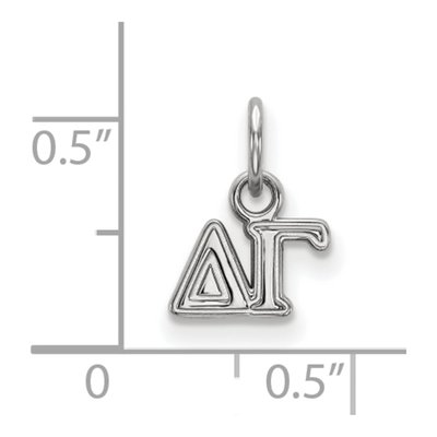 Delta Gamma Sterling Silver Extra Small Pendant – view 2