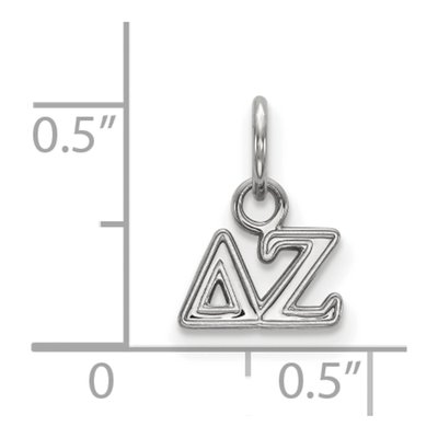 Delta Zeta Sterling Silver Extra Small Pendant – view 2