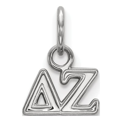 Delta Zeta Sterling Silver Extra Small Pendant