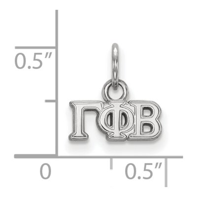 Gamma Phi Beta Sterling Silver Extra Small Pendant – view 2