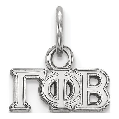Gamma Phi Beta Sterling Silver Extra Small Pendant
