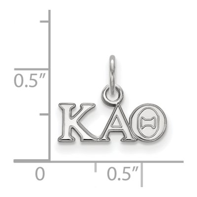 Kappa Alpha Theta Sterling Silver Extra Small Pendant – view 2