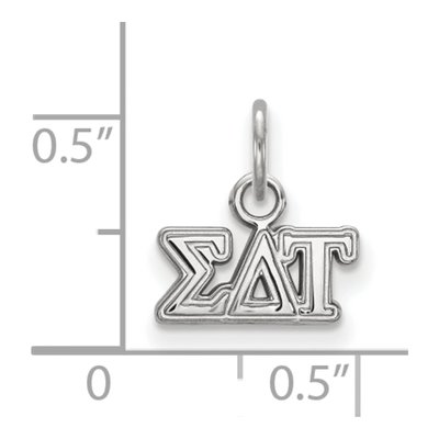 Sigma Delta Tau Sterling Silver Extra Small Pendant – view 2
