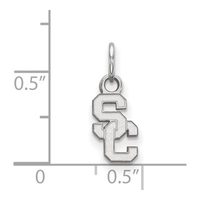 University of Southern California Sterling Silver USC S-C Extra Small Pendant – view 2