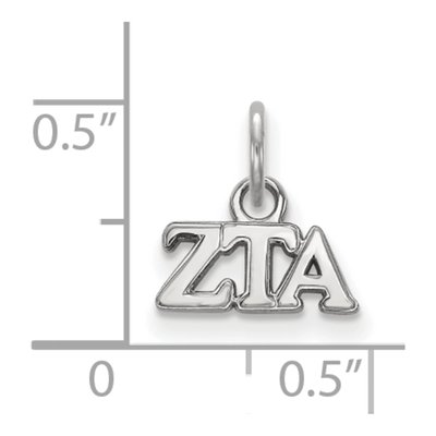 Zeta Tau Alpha Sterling Silver Extra Small Pendant – view 2