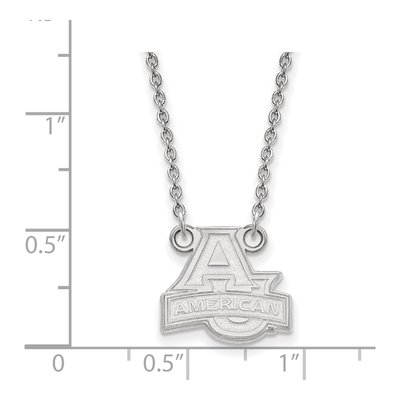 American University Sterling Silver Small Pendant Necklace – view 2