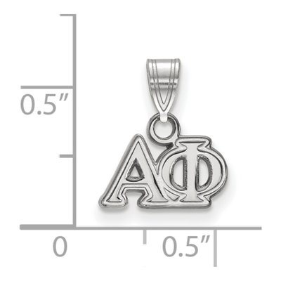 Alpha Phi Sterling Silver Small Sorority Pendant – view 2