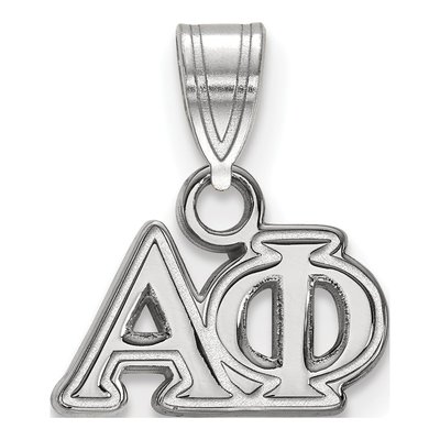 Alpha Phi Sterling Silver Small Sorority Pendant