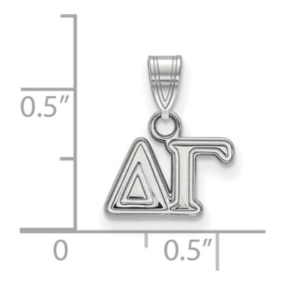 Delta Gamma Sterling Silver Small Sorority Pendant – view 2