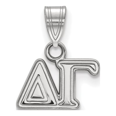 Delta Gamma Sterling Silver Small Sorority Pendant