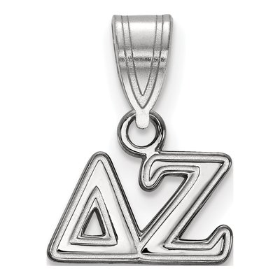 Delta Zeta Sterling Silver Small Pendant