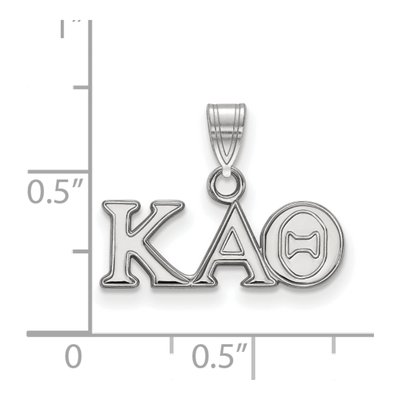Kappa Alpha Theta Sterling Silver Sorority Greek Letters Small Pendant – view 2