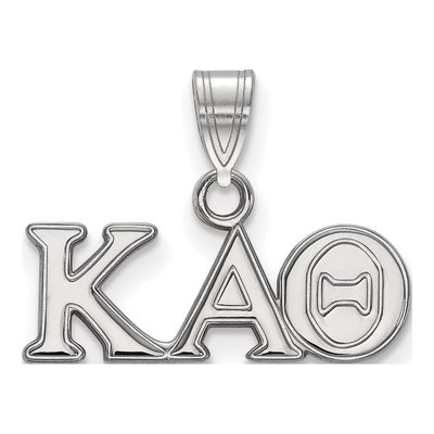 Kappa Alpha Theta Sterling Silver Sorority Greek Letters Small Pendant