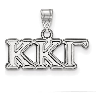 Kappa Kappa Gamma Sterling Silver Small Greek Pendant
