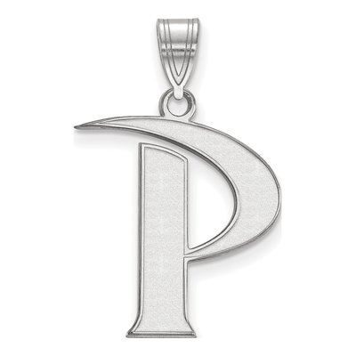 Pepperdine University Sterling Silver Large Letter P Pendant
