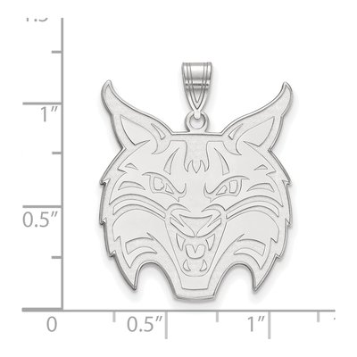 Quinnipiac University Sterling Silver Bobcat Extra Large Pendant – view 2