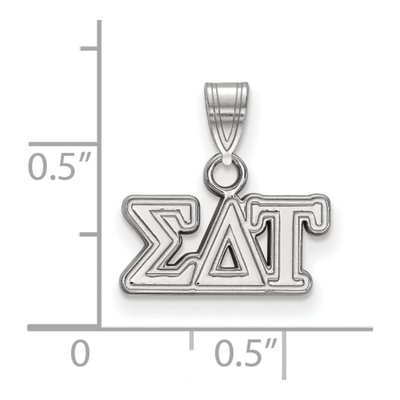 Sigma Delta Tau Sterling Silver Small Pendant – view 2