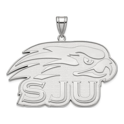 St Joseph's University Sterling Silver St Hawks Extra Large Pendant