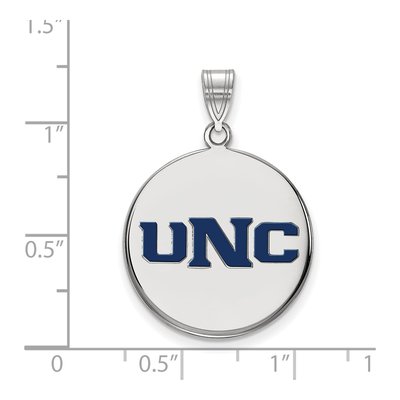 University of Northern Colorado Sterling Silver Large UNC Bears Enameled Disc Pendant – view 2