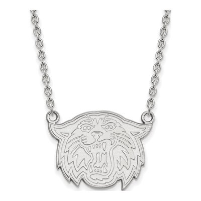 Villanova University Sterling Silver Large Wildcats Pendant Necklace